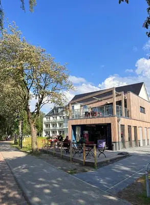 Das Gebäude in dem sich die Ferienwohnung befindet