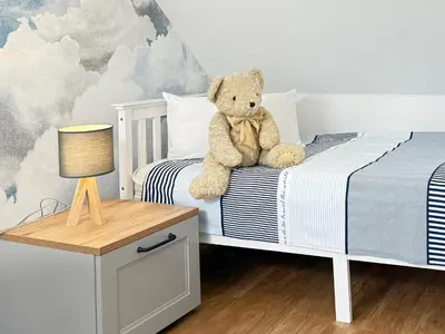 Ein Bett oder Betten in einem Zimmer der Unterkunft StrandAnker