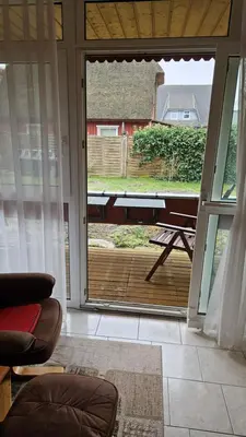 Ein Sitzbereich in der Unterkunft Ferienunterkünfte Haus Hanni