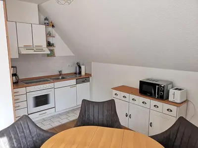 Küche/Küchenzeile in der Unterkunft Haus Erika