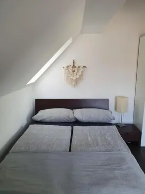 Ein Bett oder Betten in einem Zimmer der Unterkunft Ferienwohnung MaLaMaBu am Kitespot Saal Ostsee