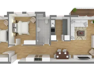Grundriss der Unterkunft Holiday apartment 
