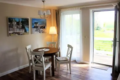 Grundriss der Unterkunft Ferienwohnung Rosengarten am Pfarrgarten Starkow