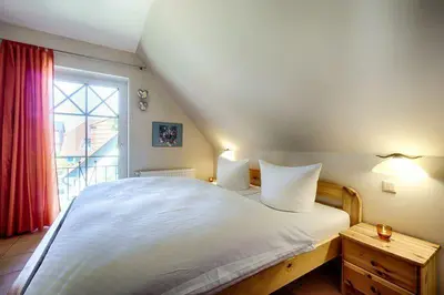 Ein Bett oder Betten in einem Zimmer der Unterkunft Abendstern