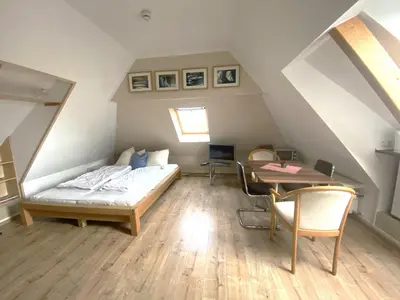 Ein Bett oder Betten in einem Zimmer der Unterkunft An de Bäk Bornstübchen