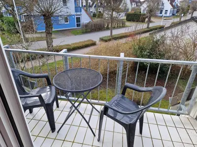 Ein Balkon oder eine Terrasse in der Unterkunft Whg 29 1 OG