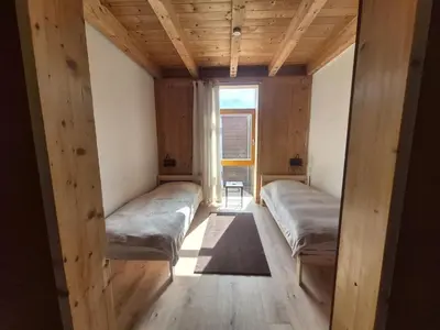 Ein Bett oder Betten in einem Zimmer der Unterkunft Enkelburg