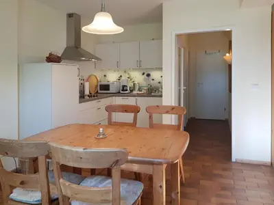 Küche/Küchenzeile in der Unterkunft Achtern Darsswald E1