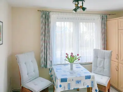 Ein Sitzbereich in der Unterkunft Bobert Ferienwohnung