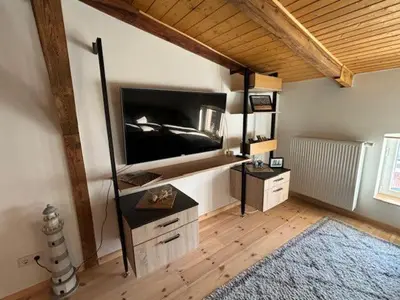 Küche/Küchenzeile in der Unterkunft Barther Dachstudio