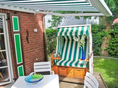 Ein Garten an der Unterkunft Ferienwohnung Seewolf