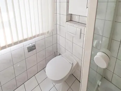 Ein Badezimmer in der Unterkunft Ferienwohnung Seewolf