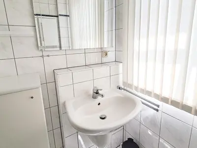 Ein Badezimmer in der Unterkunft Ferienwohnung Seewolf