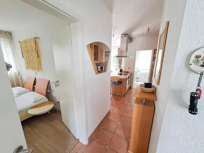 Ein Bett oder Betten in einem Zimmer der Unterkunft Ferienwohnung Seewolf