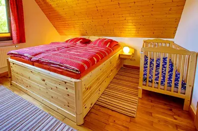 Ein Bett oder Betten in einem Zimmer der Unterkunft Ferienunterkünfte ,,Haus Hanni
