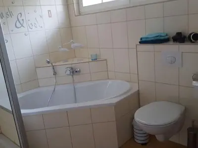 Ein Badezimmer in der Unterkunft 