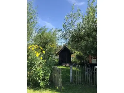 Ein Garten an der Unterkunft Anchorage Darß Modern retreat