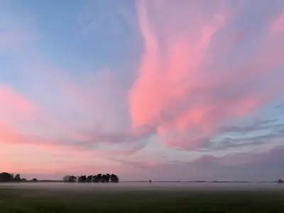 Blick auf den Sonnenuntergang/Sonnenaufgang von des Ferienhauses aus oder aus der Nähe