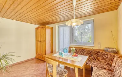 Ein Sitzbereich in der Unterkunft Ferienhaus Born Auf Dem Darß