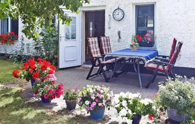 Ein Garten an der Unterkunft Ferienhaus Fuhlendorf