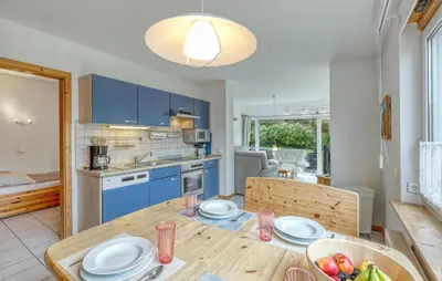 Küche/Küchenzeile in der Unterkunft Ferienwohnung Pruchten
