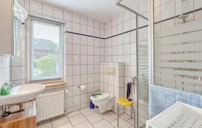 Ein Badezimmer in der Unterkunft Ferienwohnung Pruchten