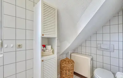 Ein Badezimmer in der Unterkunft Ferienwohnung Fuhlendorf