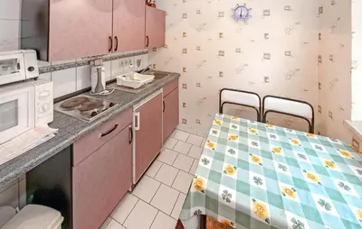 Küche/Küchenzeile in der Unterkunft Ferienhaus Saal Ot Hessenburg