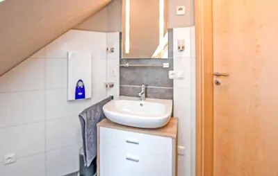 Ein Badezimmer in der Unterkunft Ferienwohnung Bodstedt