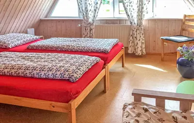 Ein Bett oder Betten in einem Zimmer der Unterkunft Ferienhaus Pruchten