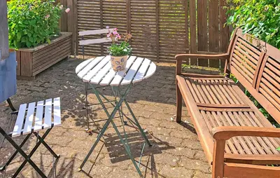 Ein Garten an der Unterkunft Ferienhaus Pruchten