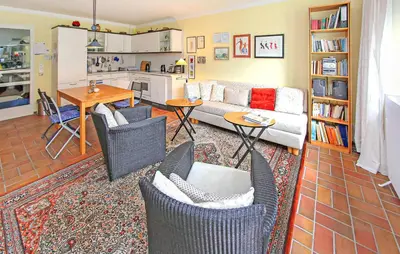 Küche/Küchenzeile in der Unterkunft Ferienwohnung Prerow Ostseebad