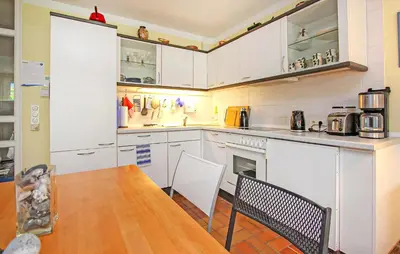 Küche/Küchenzeile in der Unterkunft Ferienwohnung Prerow Ostseebad