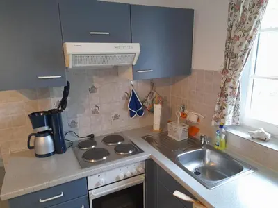Küche/Küchenzeile in der Unterkunft Achtern Diek 7b - Wohnung 8