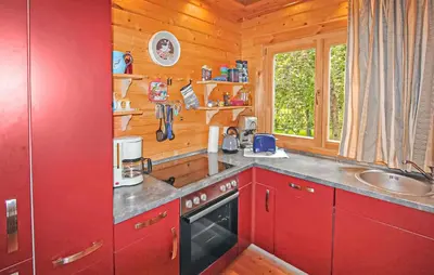 Küche/Küchenzeile in der Unterkunft Ferienhaus Bartelshagen Ii