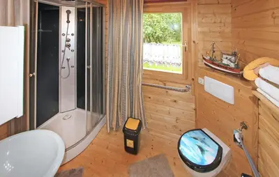 Ein Badezimmer in der Unterkunft Ferienhaus Bartelshagen Ii