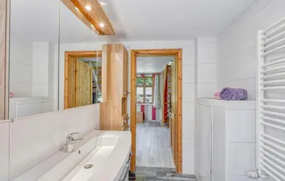Ein Badezimmer in der Unterkunft Ferienwohnung Bodstedt