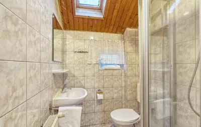 Ein Badezimmer in der Unterkunft Ferienhaus Bodstedt
