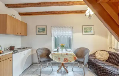 Küche/Küchenzeile in der Unterkunft Ferienhaus Bodstedt