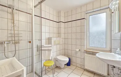 Ein Badezimmer in der Unterkunft Ferienwohnung Pruchten