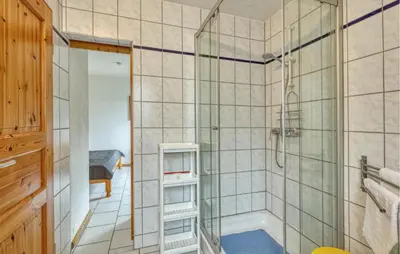 Ein Badezimmer in der Unterkunft Ferienwohnung Pruchten