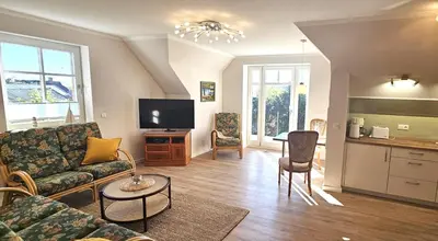 TV/Unterhaltungsangebot in der Unterkunft Haus Thea Appartement 02, 