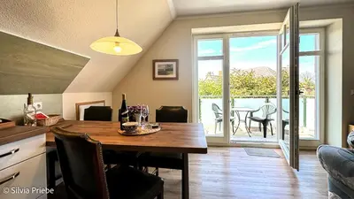 Küche/Küchenzeile in der Unterkunft Haus Thea Appartement 03, 