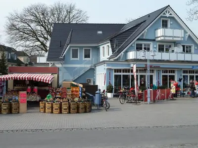 Das Gebäude in dem sich das Ferienhaus befindet
