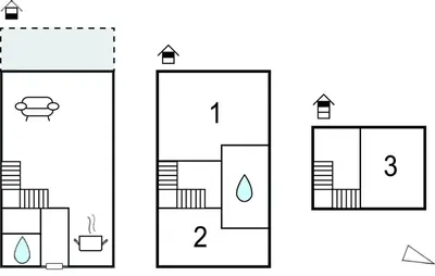 Grundriss der Unterkunft Ferienwohnung Fuhlendorf