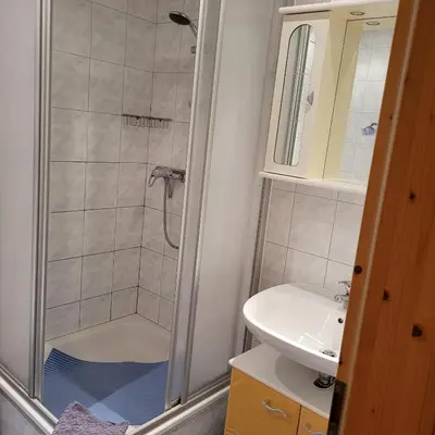 Ein Badezimmer in der Unterkunft Ferienwohnung 