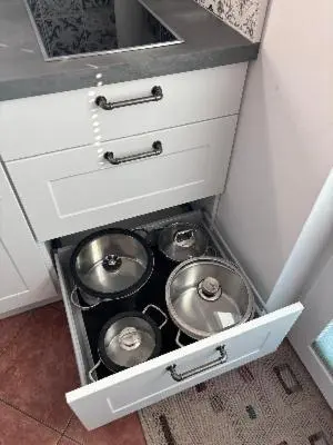 Küche/Küchenzeile in der Unterkunft Strandhaus in der Düne