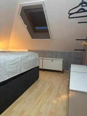Ein Sitzbereich in der Unterkunft Strandhaus in der Düne