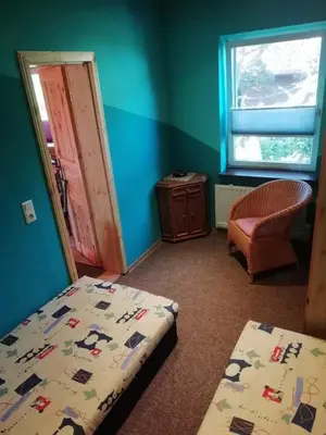 Ein Bett oder Betten in einem Zimmer der Unterkunft Ferienwohnungen in der Vinetastadt Barth