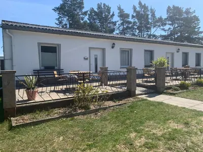 Das Gebäude in dem sich das Privatzimmer befindet